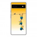 Дизайнерский силиконовый чехол для Google Pixel 6a Миньоны