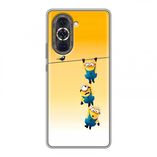 Дизайнерский силиконовый с усиленными углами чехол для Huawei Nova 10 Миньоны