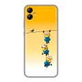 Дизайнерский силиконовый чехол для Samsung Galaxy A04e Миньоны