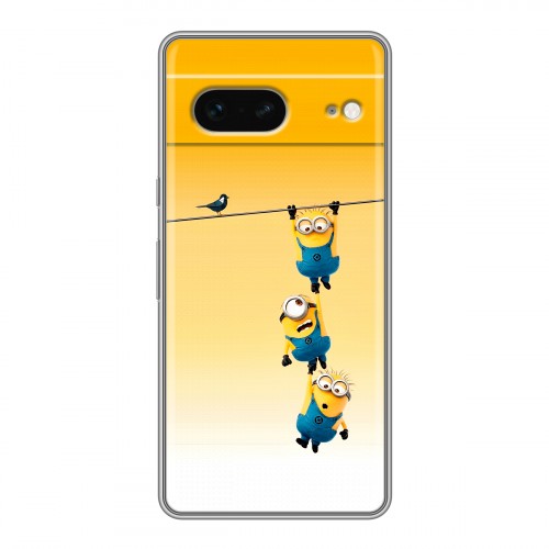 Дизайнерский силиконовый чехол для Google Pixel 7 Миньоны