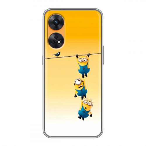 Дизайнерский силиконовый чехол для OPPO Reno8 T Миньоны