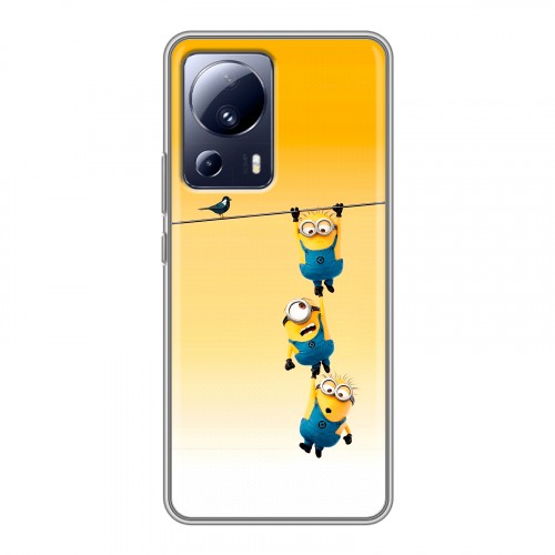 Дизайнерский силиконовый чехол для Xiaomi 13 Lite Миньоны