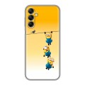 Дизайнерский силиконовый чехол для Samsung Galaxy A14 Миньоны