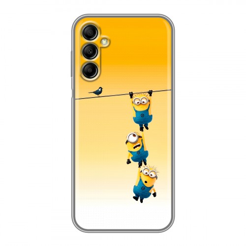 Дизайнерский силиконовый чехол для Samsung Galaxy A14 Миньоны