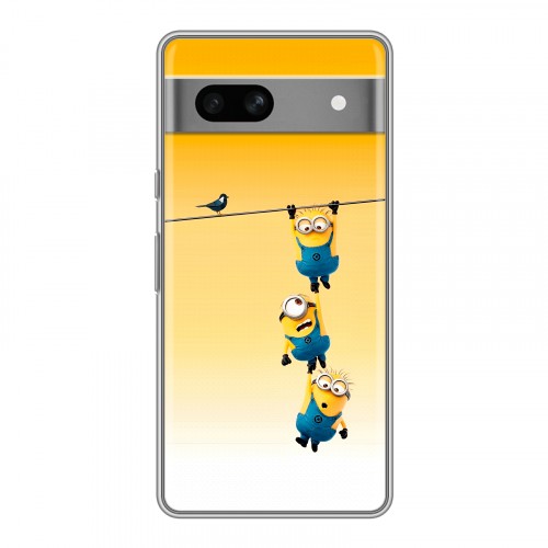 Дизайнерский силиконовый чехол для Google Pixel 7A Миньоны
