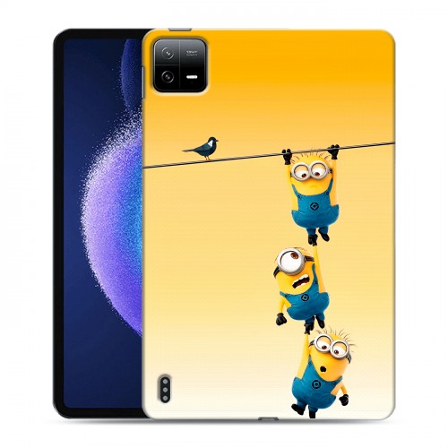 Дизайнерский силиконовый чехол для Xiaomi Pad 6 Миньоны