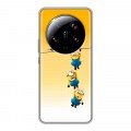 Дизайнерский силиконовый с усиленными углами чехол для Xiaomi 13 Ultra Миньоны