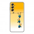 Дизайнерский силиконовый чехол для Samsung Galaxy M54 Миньоны