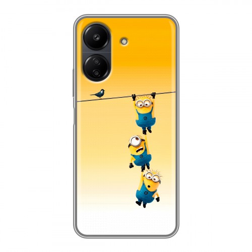 Дизайнерский силиконовый чехол для Xiaomi Poco C65 Миньоны