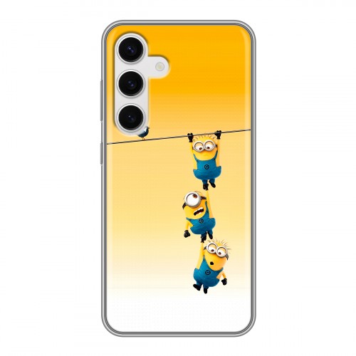 Дизайнерский силиконовый чехол для Samsung Galaxy S24 Миньоны