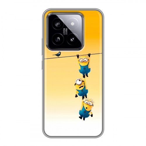 Дизайнерский силиконовый чехол для Xiaomi 14 Миньоны