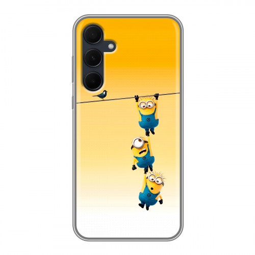 Дизайнерский силиконовый чехол для Samsung Galaxy A35 Миньоны