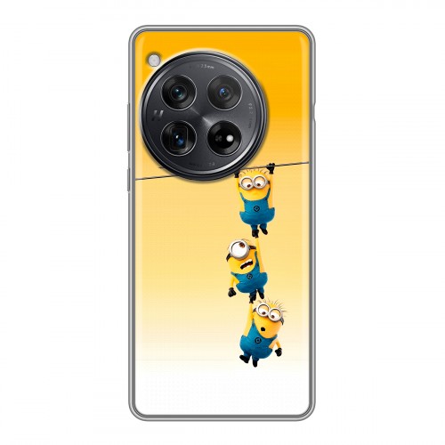 Дизайнерский силиконовый чехол для OnePlus 12 Миньоны