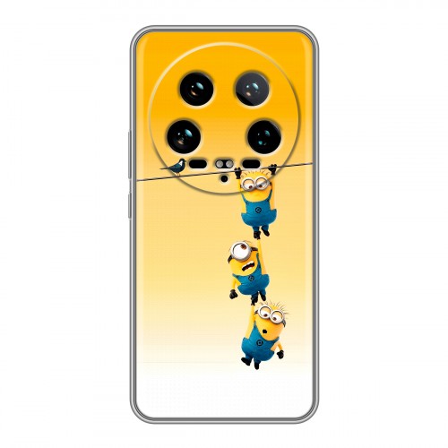 Дизайнерский пластиковый чехол для Xiaomi 14 Ultra Миньоны
