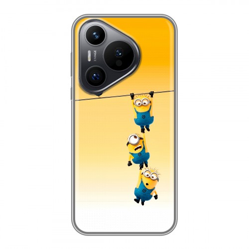 Дизайнерский силиконовый чехол для Huawei Pura 70 Миньоны