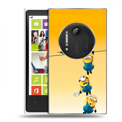 Дизайнерский силиконовый чехол для Nokia Lumia 1020 Миньоны