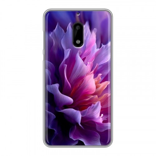 Дизайнерский пластиковый чехол для Nokia 6 женский цветы