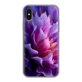 Дизайнерский силиконовый чехол для Iphone x10 женский цветы