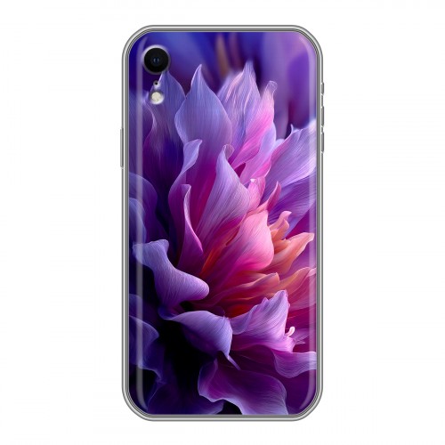 Дизайнерский силиконовый чехол для Iphone Xr женский цветы