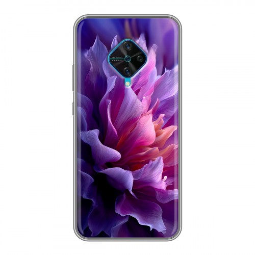 Дизайнерский силиконовый чехол для Vivo V17 женский цветы