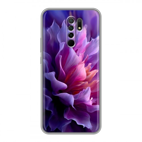 Дизайнерский силиконовый чехол для Xiaomi RedMi 9 женский цветы