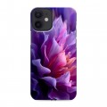 Дизайнерский силиконовый чехол для Iphone 12 Mini женский цветы