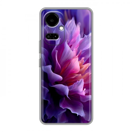 Дизайнерский силиконовый чехол для Tecno Camon 19 женский цветы