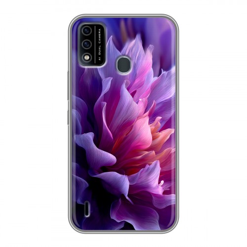 Дизайнерский силиконовый чехол для Itel A48 женский цветы