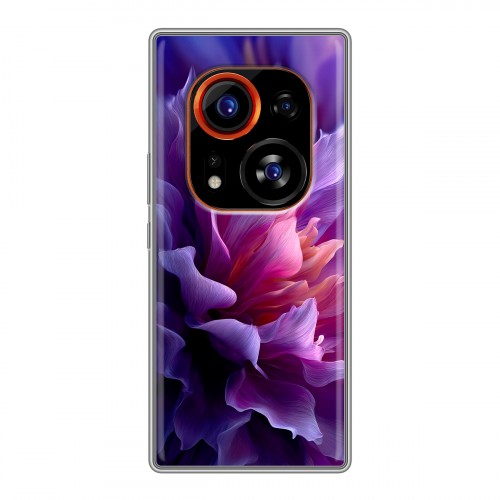 Дизайнерский силиконовый чехол для Tecno Phantom X2 Pro женский цветы