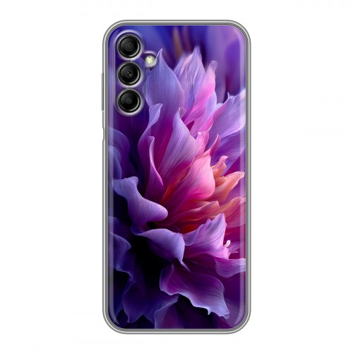 Дизайнерский силиконовый чехол для Samsung Galaxy A14 женский цветы