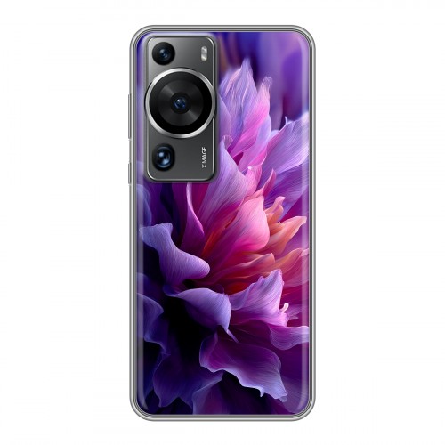 Дизайнерский силиконовый чехол для Huawei P60 женский цветы