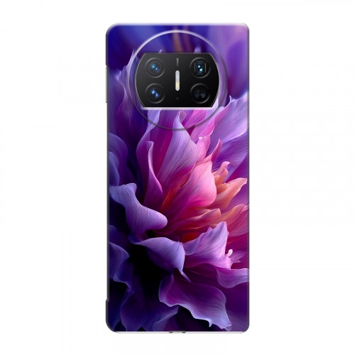 Дизайнерский пластиковый чехол для Huawei Mate X3 женский цветы