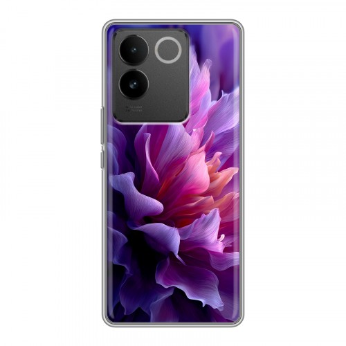 Дизайнерский силиконовый чехол для Vivo S17e женский цветы