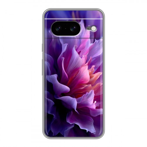 Дизайнерский силиконовый чехол для Google Pixel 8 женский цветы