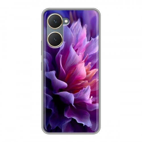 Дизайнерский силиконовый чехол для Vivo Y03 женский цветы