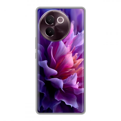Дизайнерский силиконовый чехол для Vivo V30e женский цветы