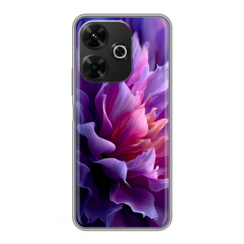 Дизайнерский силиконовый чехол для RedMi 13 4G женский цветы