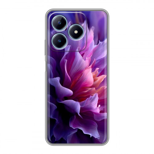 Дизайнерский силиконовый чехол для Realme C63 женский цветы