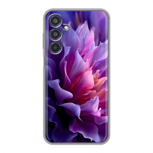 Дизайнерский силиконовый чехол для Samsung Galaxy M35 женский цветы