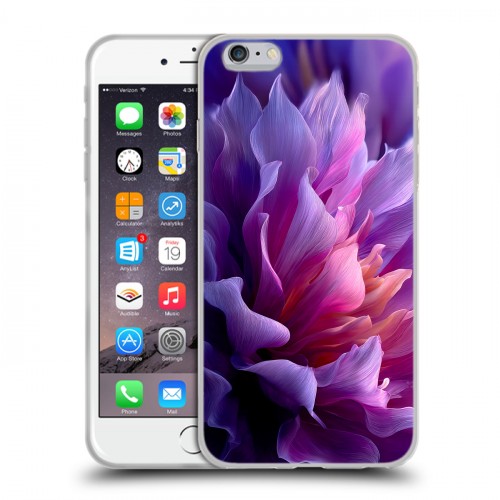 Дизайнерский силиконовый чехол для Iphone 6 Plus/6s Plus женский цветы