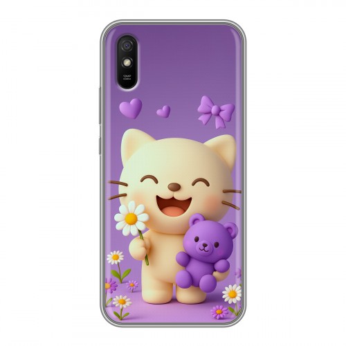 Дизайнерский силиконовый с усиленными углами чехол для Xiaomi RedMi 9A для девочек