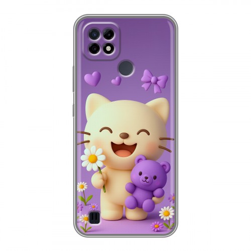 Дизайнерский силиконовый чехол для Realme C21 для девочек