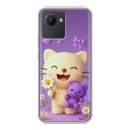 Дизайнерский силиконовый с усиленными углами чехол для Realme C30 для девочек