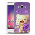 Дизайнерский пластиковый чехол для LG L60 для девочек