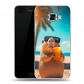 Дизайнерский пластиковый чехол для Samsung Galaxy C5 Капибара