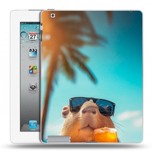 Дизайнерский пластиковый чехол для Ipad 2/3/4 Капибара