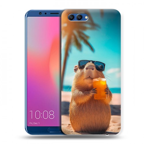 Дизайнерский пластиковый чехол для Huawei Honor View 10 Капибара