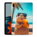 Дизайнерский силиконовый чехол для Samsung Galaxy Tab S7 Капибара
