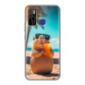 Дизайнерский силиконовый чехол для Tecno Camon 15 Капибара