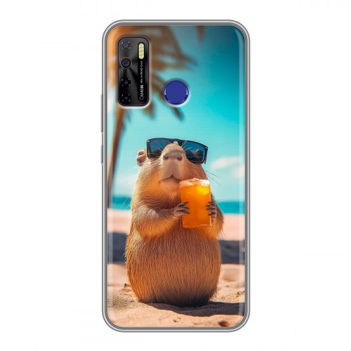 Дизайнерский силиконовый чехол для Tecno Camon 15 Капибара